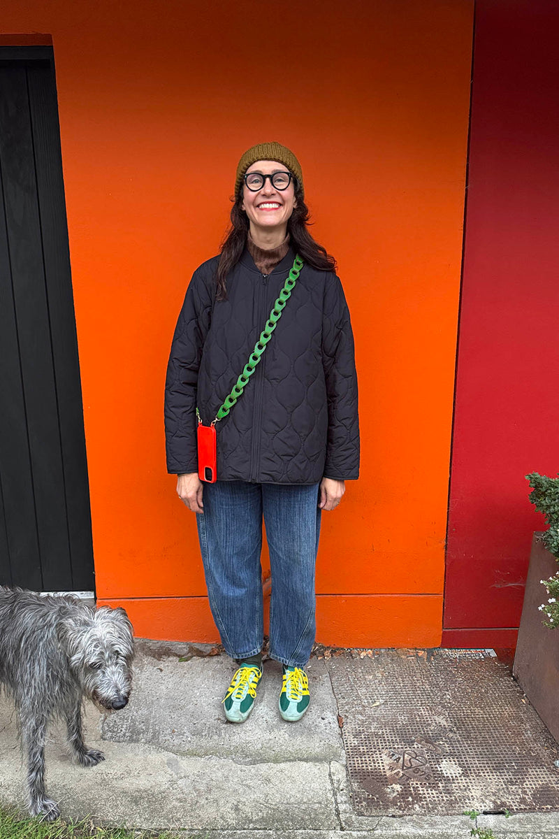 Linked Phone Strap - Grainy Green