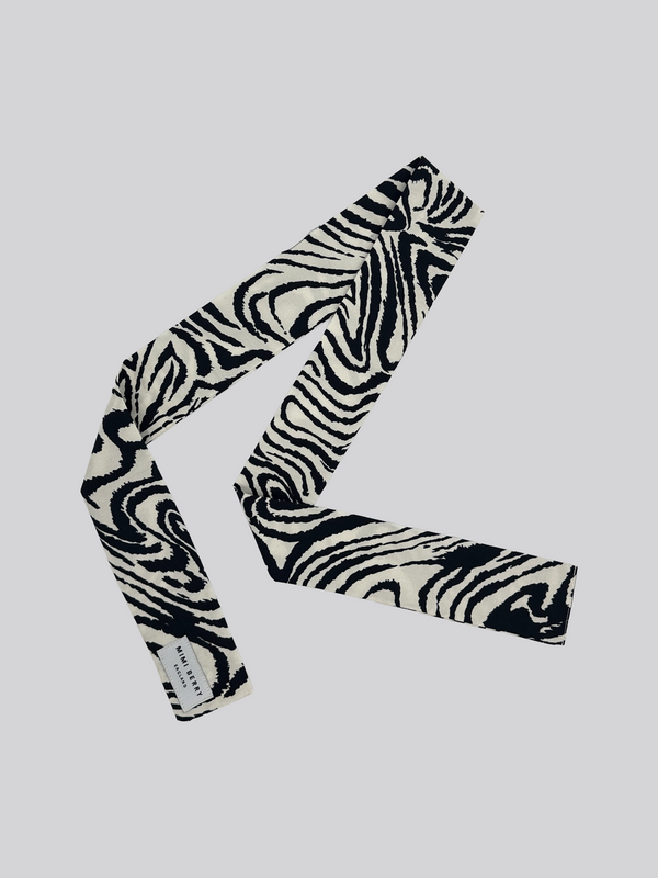 Long Cotton Scarf - Printed Zebra