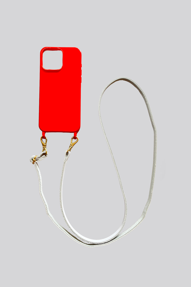 Crossbody Phone Strap - White