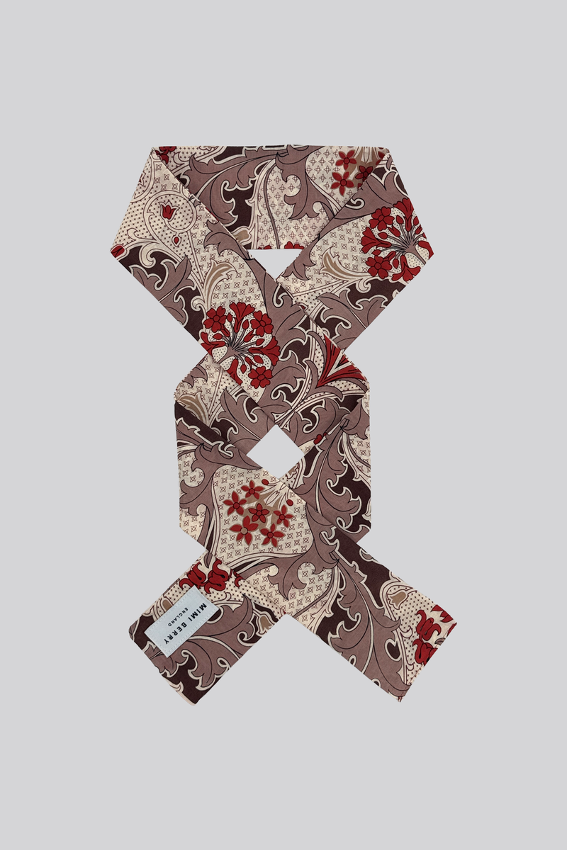 Long 100% Cotton Scarf - Floral Print