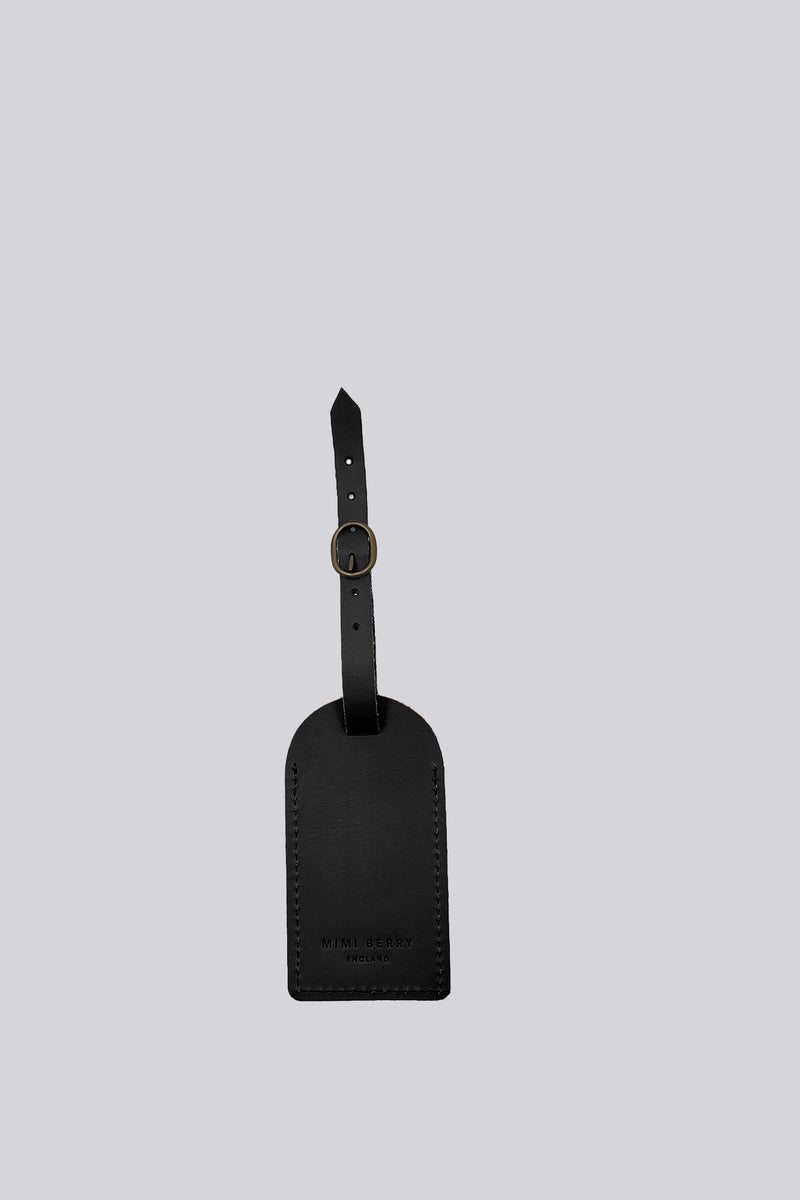 Luggage Tag - Black Smooth