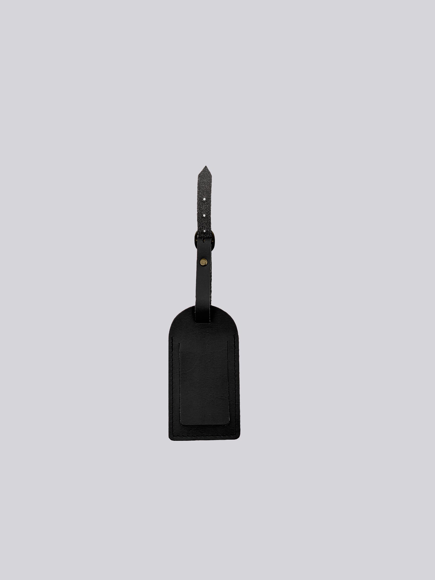 Luggage Tag - Black Smooth