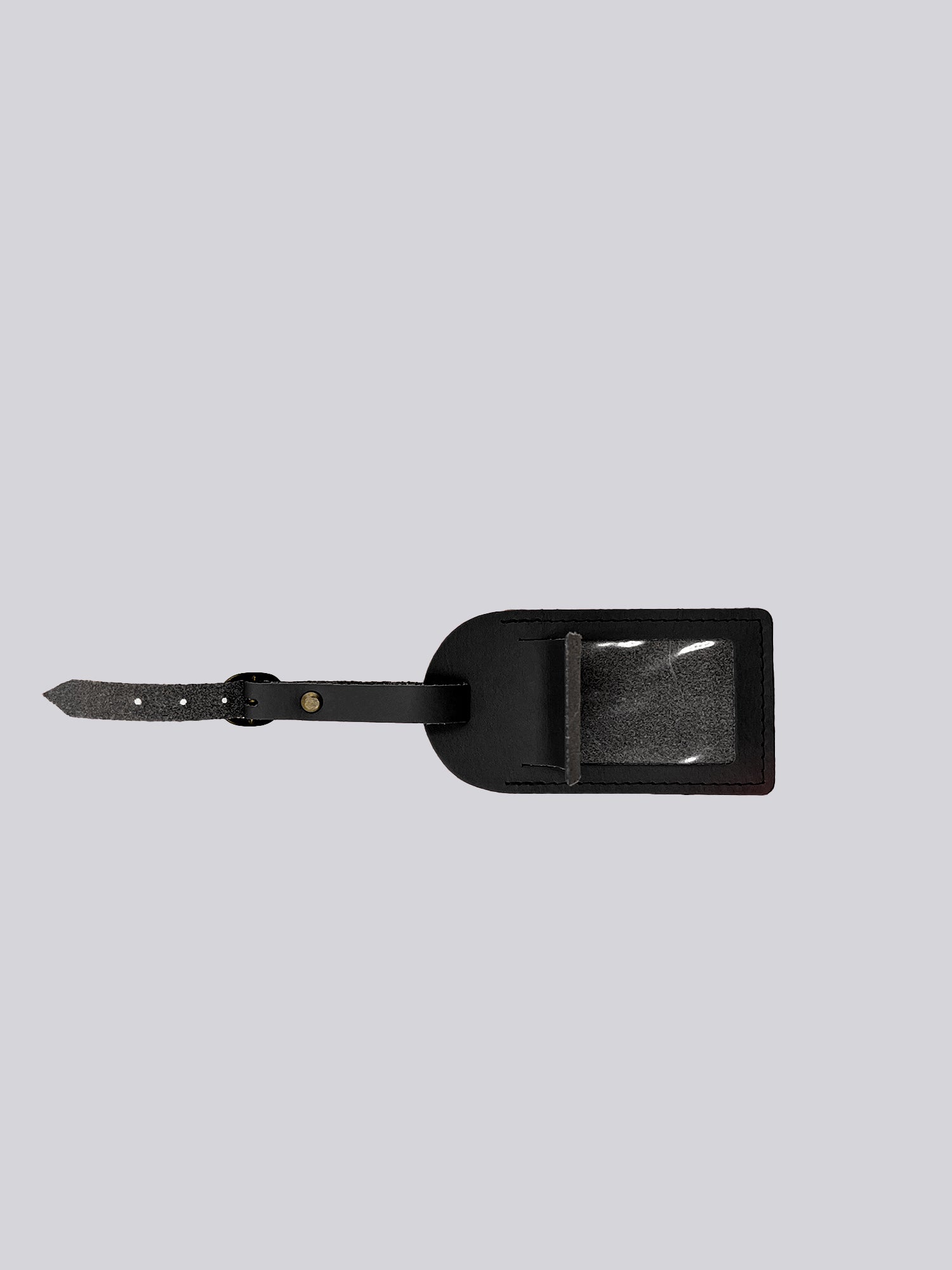 Luggage Tag - Black Smooth