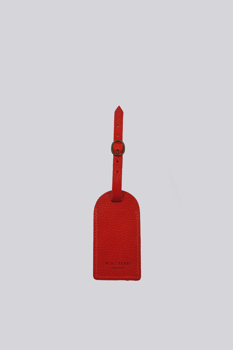 Luggage Tag - Grainy Red