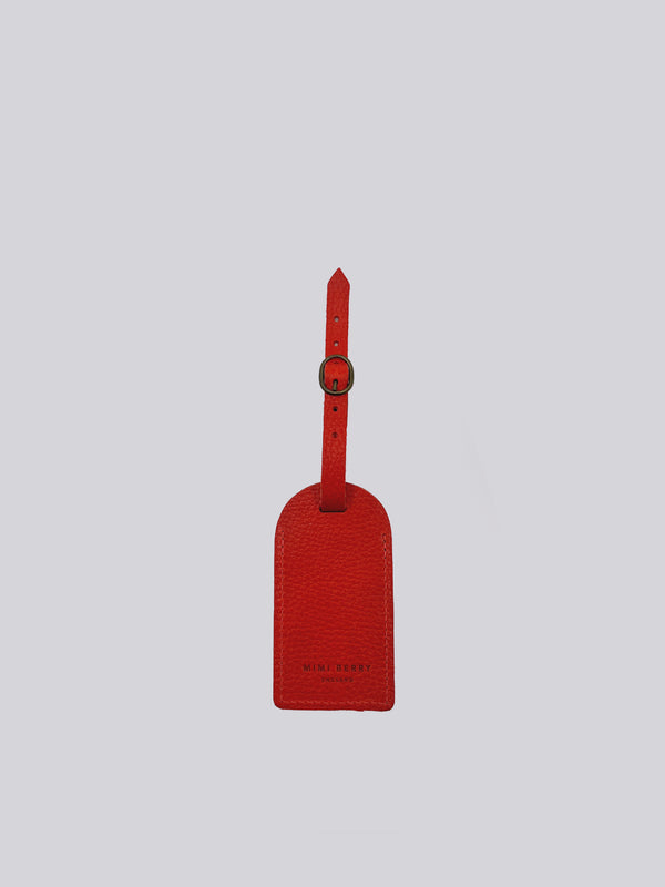 Luggage Tag - Grainy Red