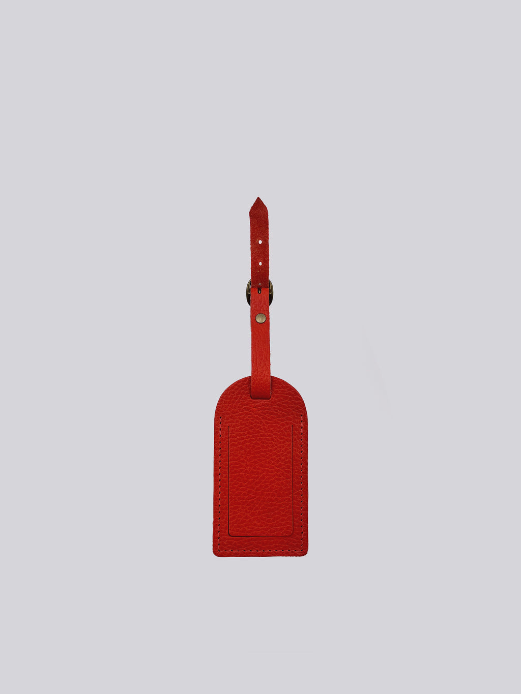 Luggage Tag - Grainy Red