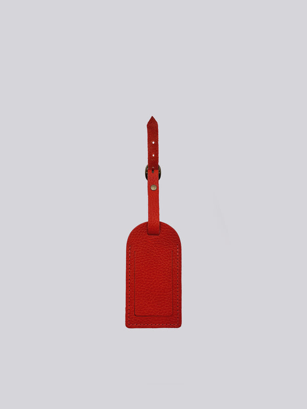 Luggage Tag - Grainy Red