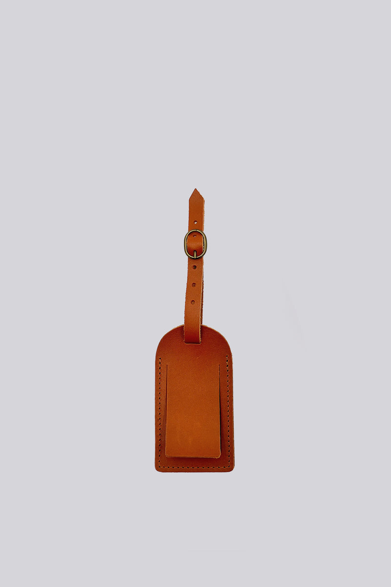 Luggage Tag - Dark Tan