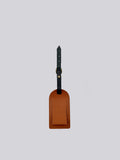 Luggage Tag - Dark Tan & Black
