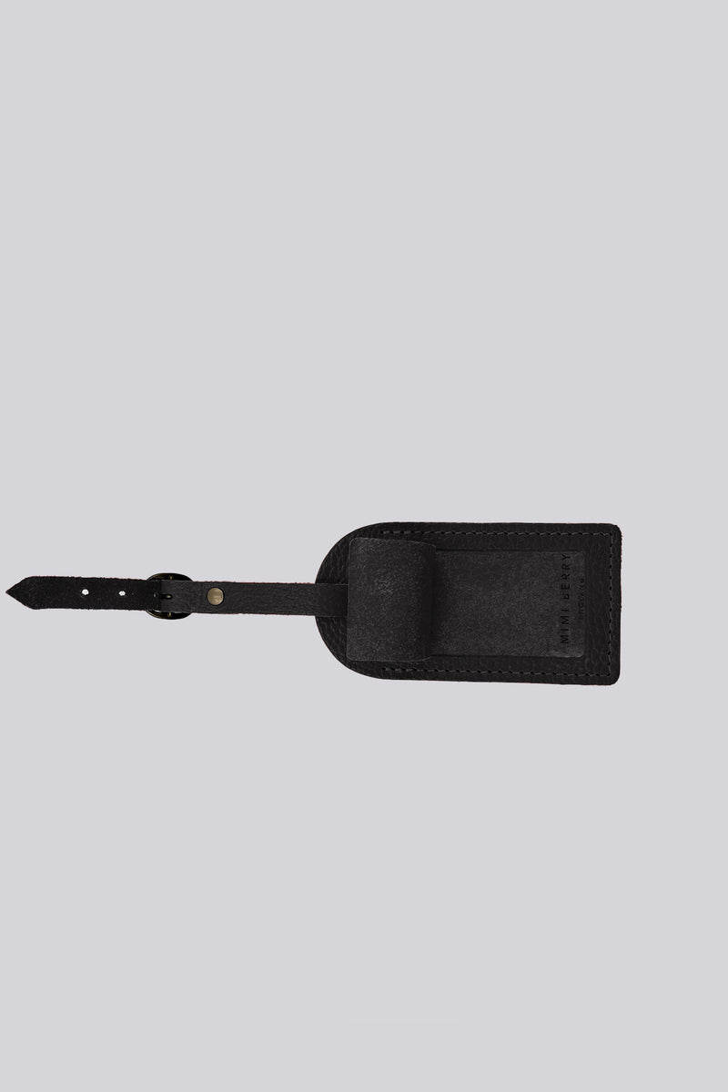 Luggage Tag - Black Grainy