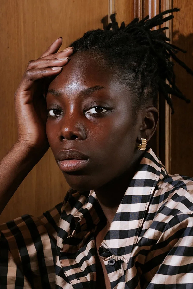 MAD Ondulée 18ct Gold Vermeil Hoops by Olivia Taylor