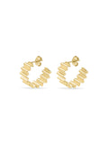 MAD Ondulée 18ct Gold Vermeil Hoops by Olivia Taylor