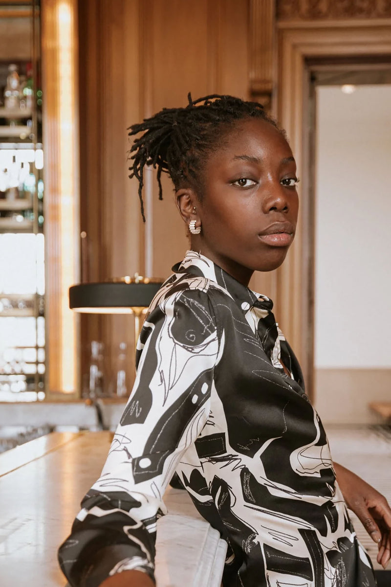 MAD Ondulée Recycled Silver Hoops by Olivia Taylor