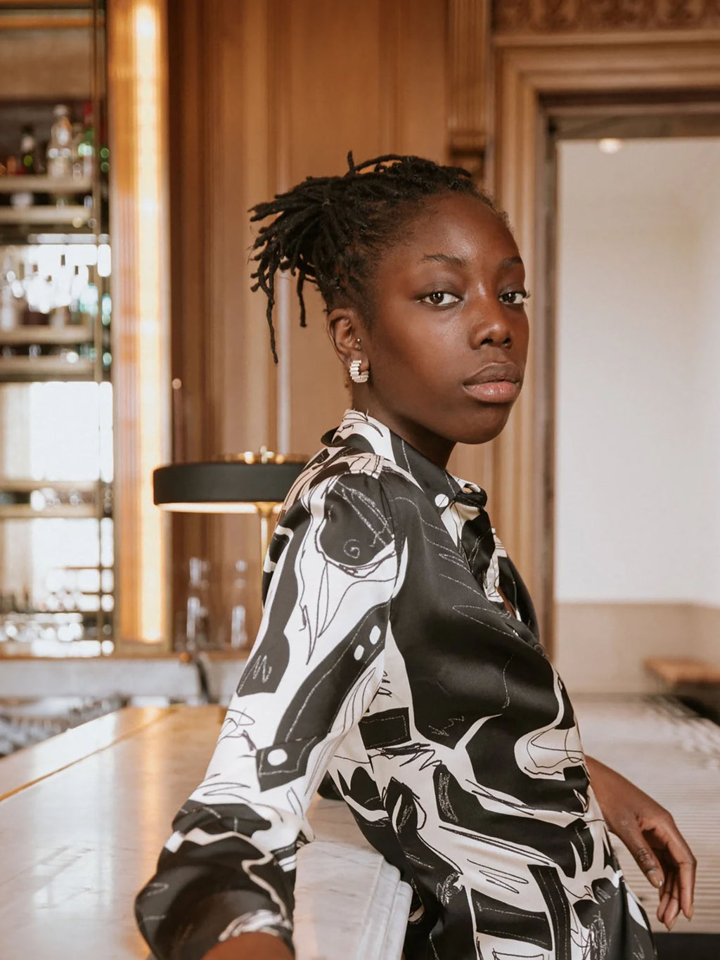 MAD Ondulée Recycled Silver Hoops by Olivia Taylor