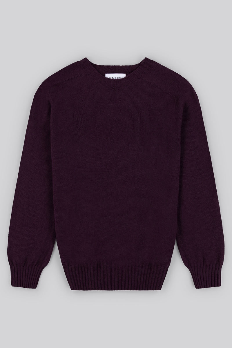 Crew Neck Knit - Cassis