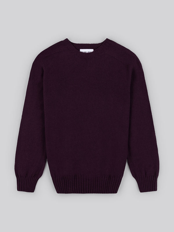 Crew Neck Knit - Cassis
