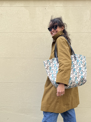 Fabric Tote Bag - Geometric