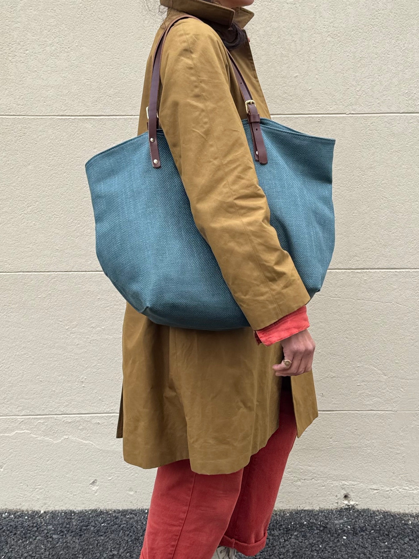 Fabric Tote Bag - Jade}