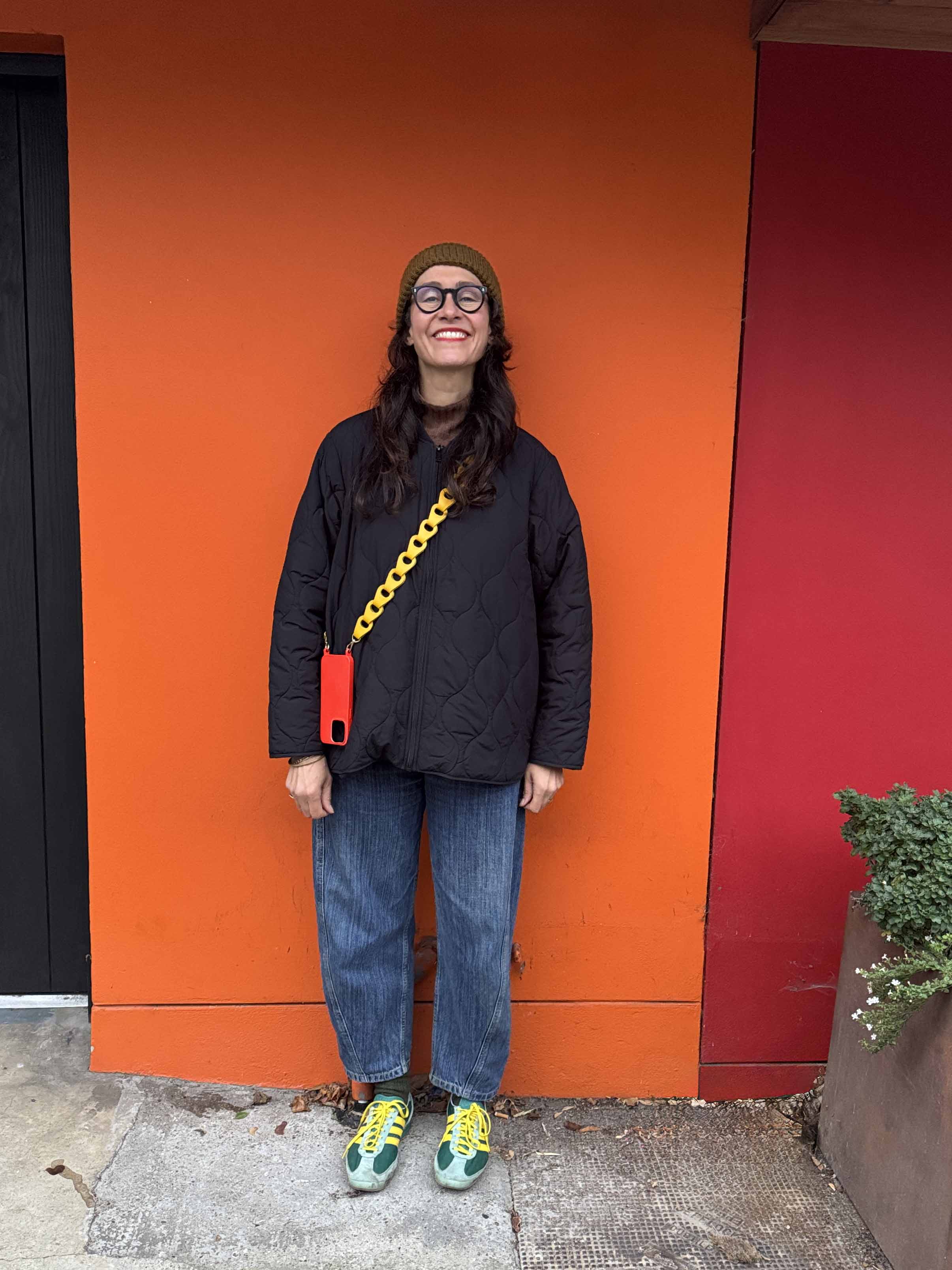 Crossbody Linked Phone Strap - Grainy Harvest Gold