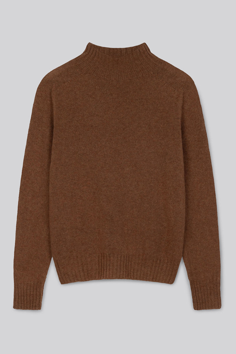 196 Mock Turtle Knit - Hazelnut