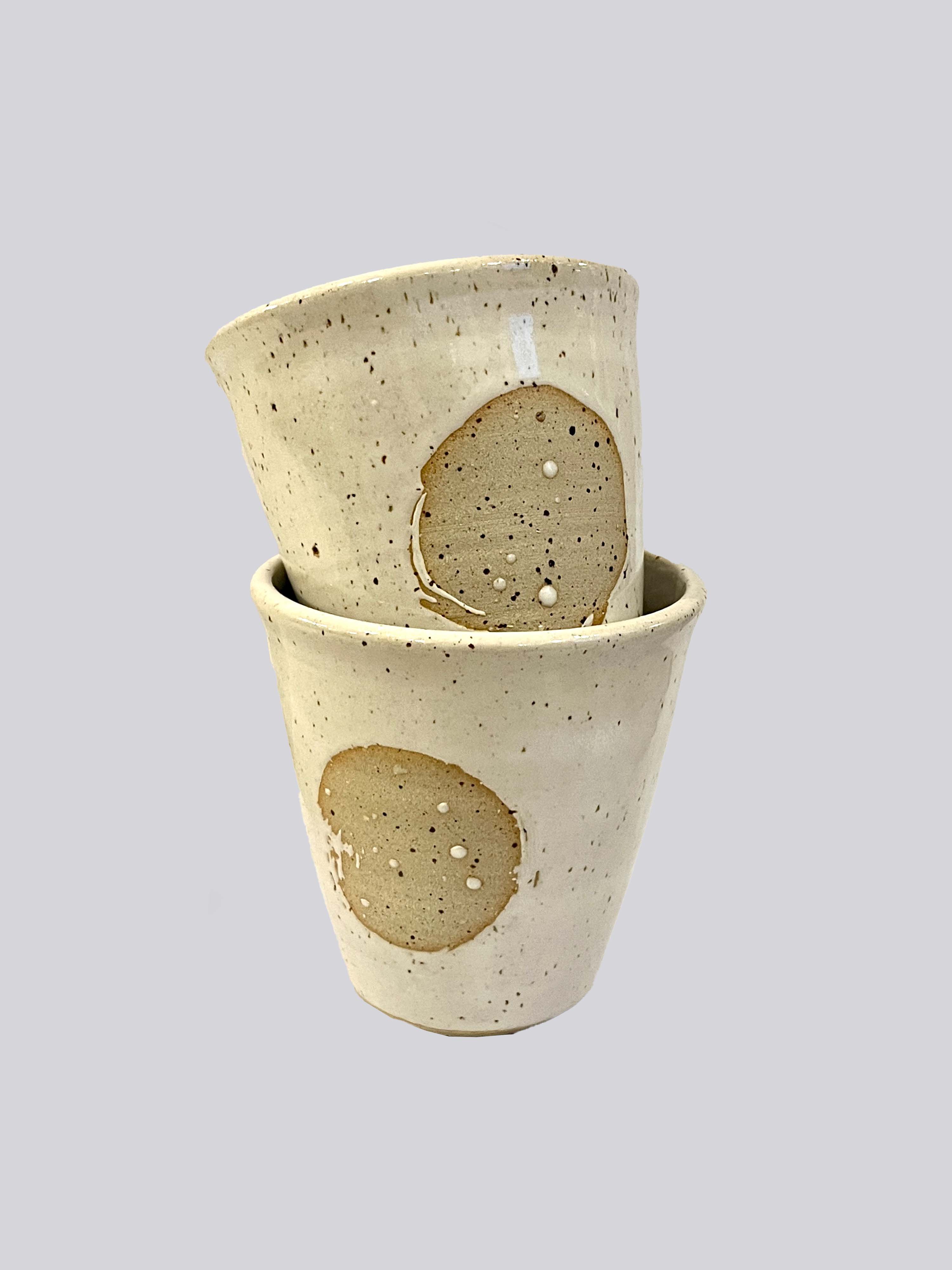 Hand-thrown Ceramic Full Moon Beaker by Mutai Ceramics