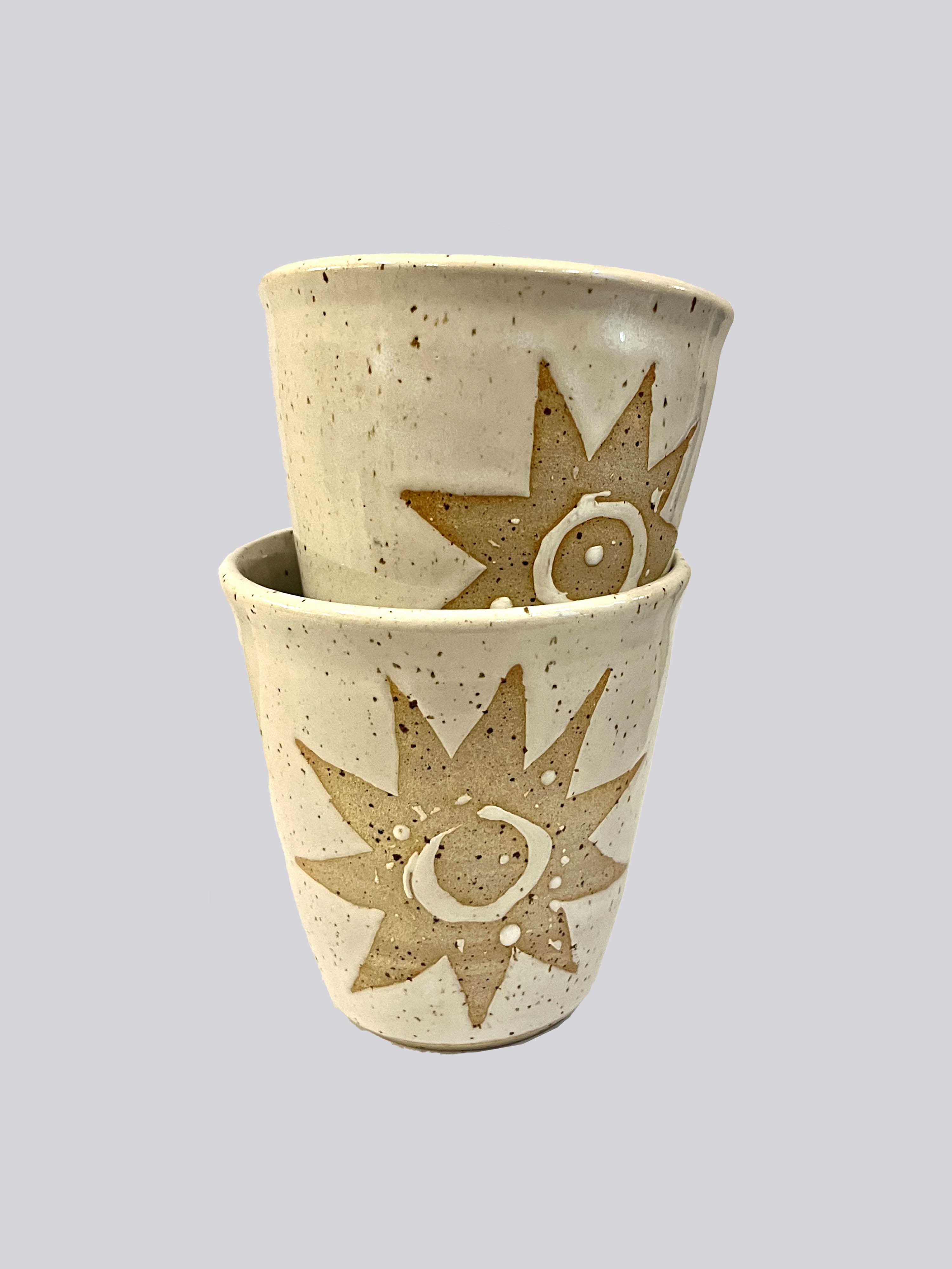 Hand-thrown Ceramic Star Beaker by Mutai Ceramics