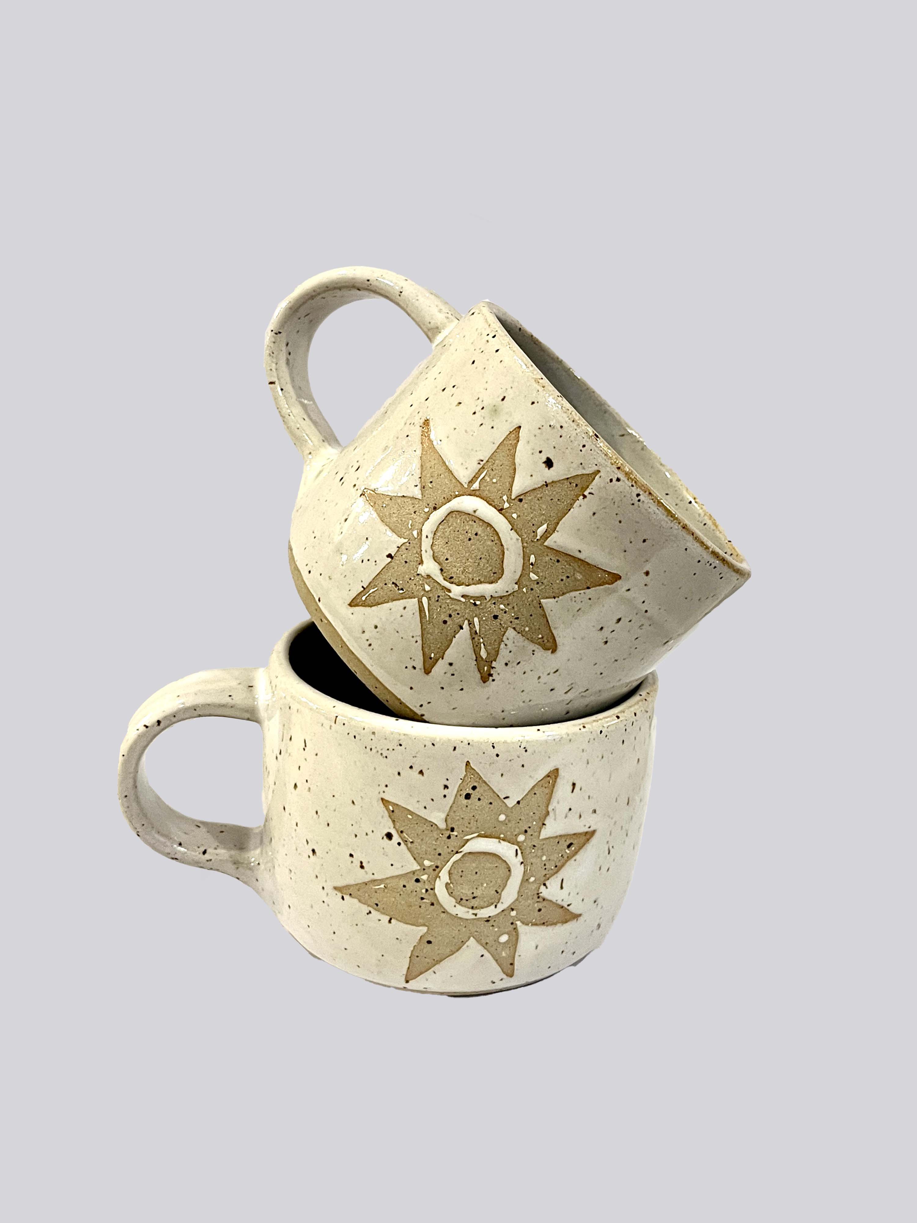 Hand-thrown Ceramic Star Mug by Mutai Ceramics