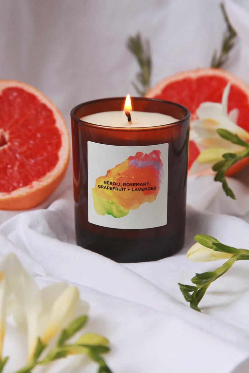 Neroli, Rosemary, Grapefruit & Lavender Soy Candle by Self Care Co.