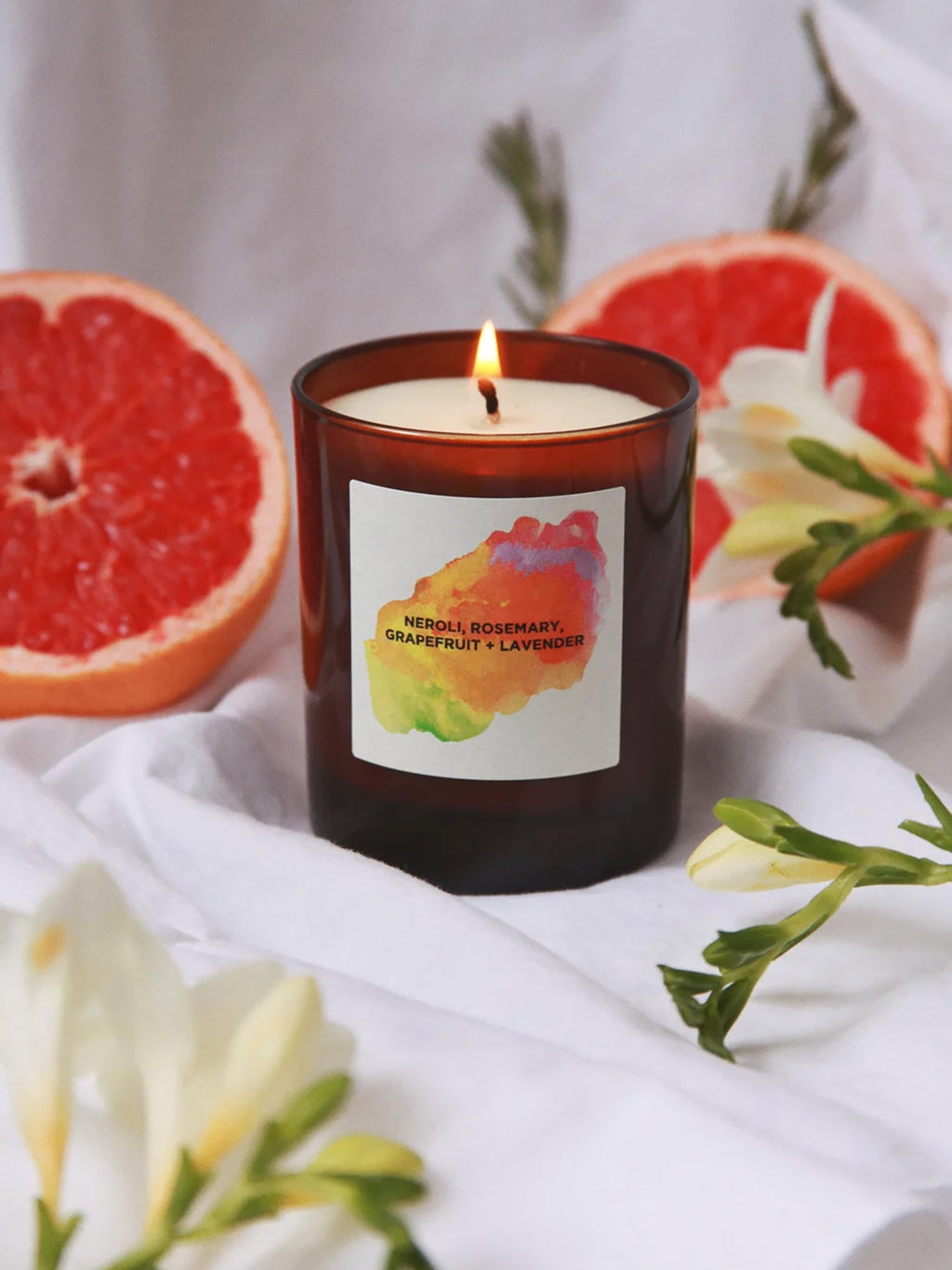 Neroli, Rosemary, Grapefruit & Lavender Soy Candle by Self Care Co.