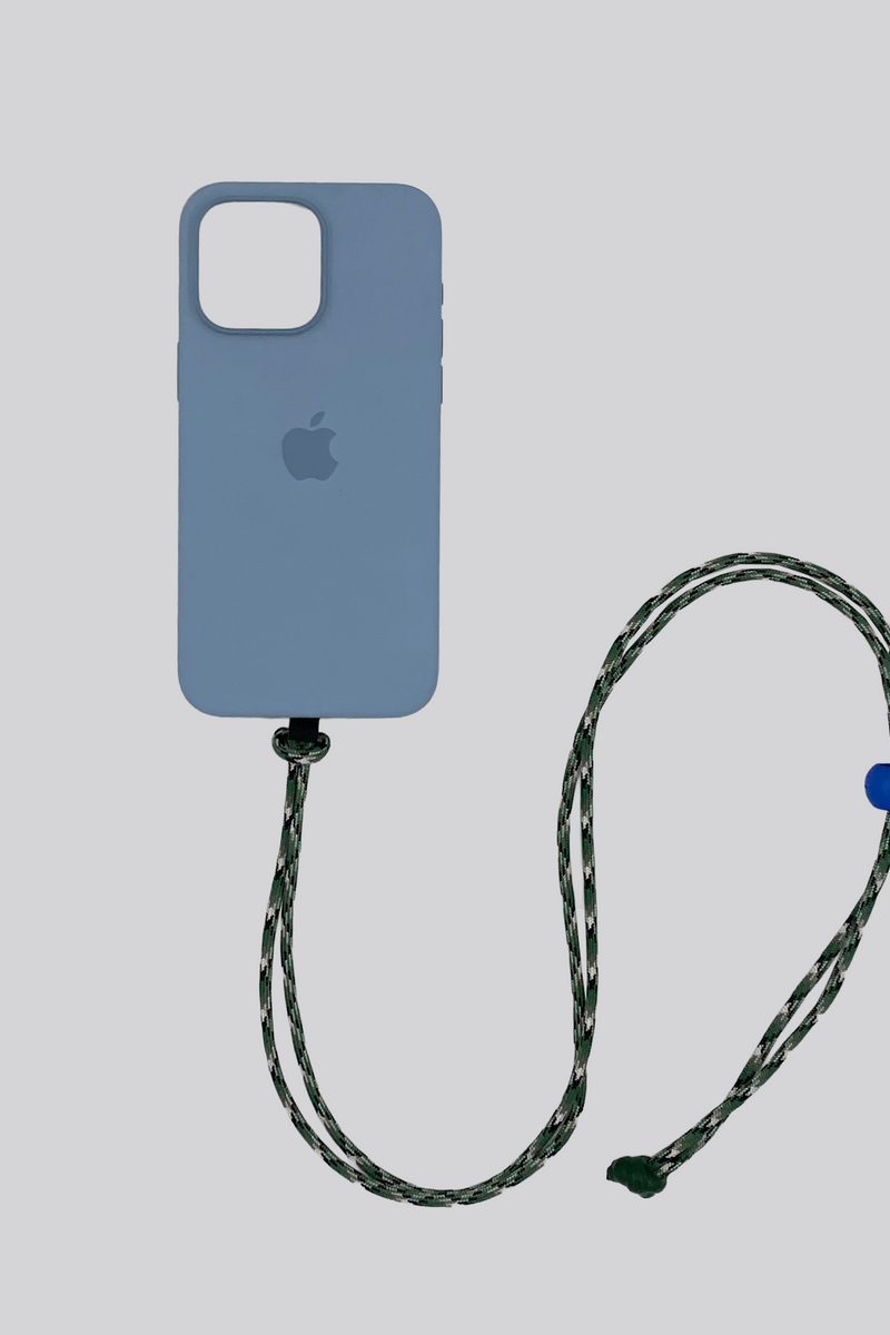 Nylon Cord Phone Strap - Multi Green