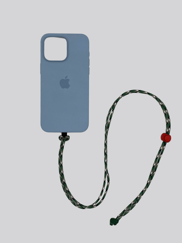 Nylon Cord Phone Strap - Multi Green