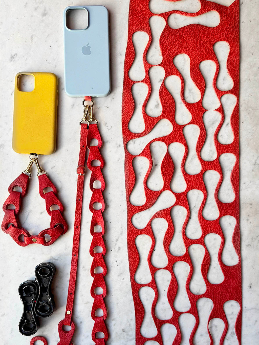 Linked Leather Phone Strap Workshop
