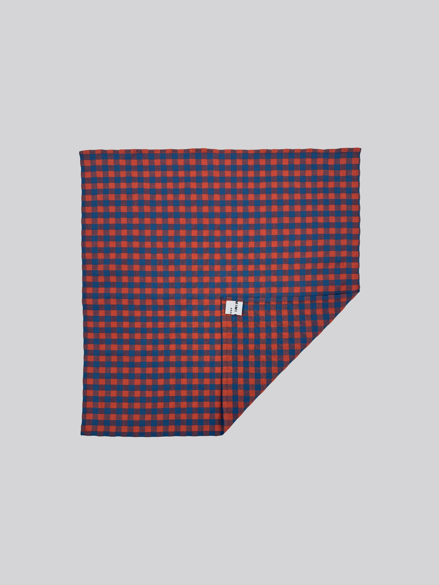 Poly Cotton Scarf - Gingham Check