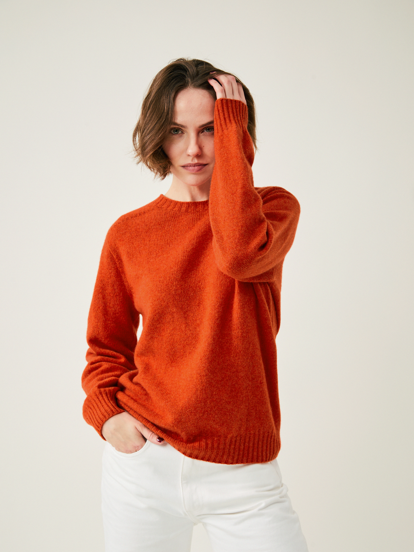 Crew Neck Knit - Pumpkin}
