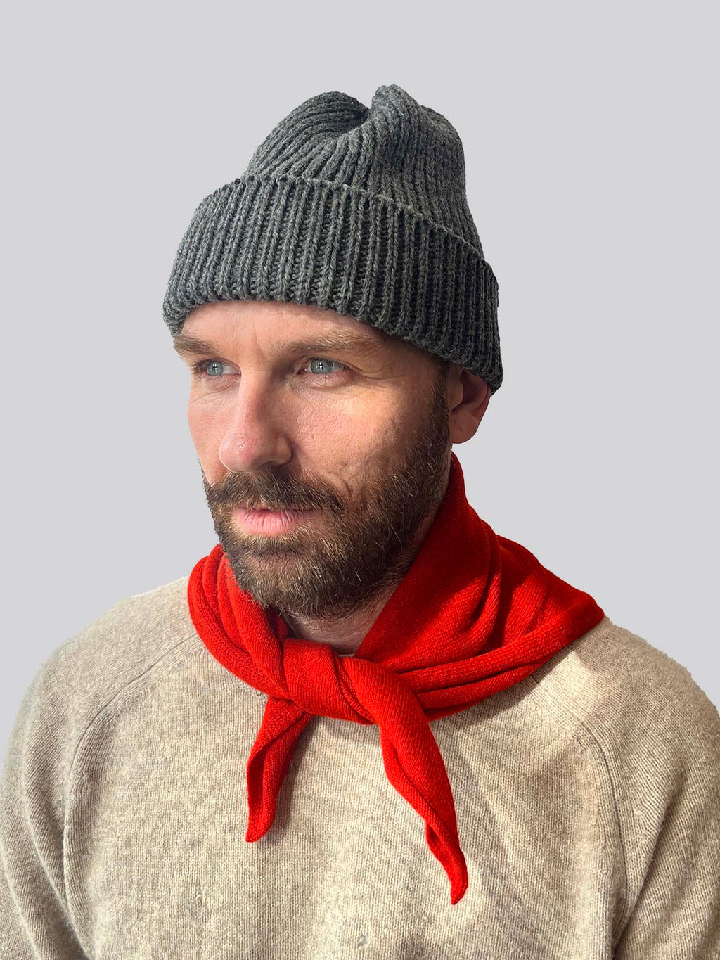 Cashmere Scarf - Chilli Red