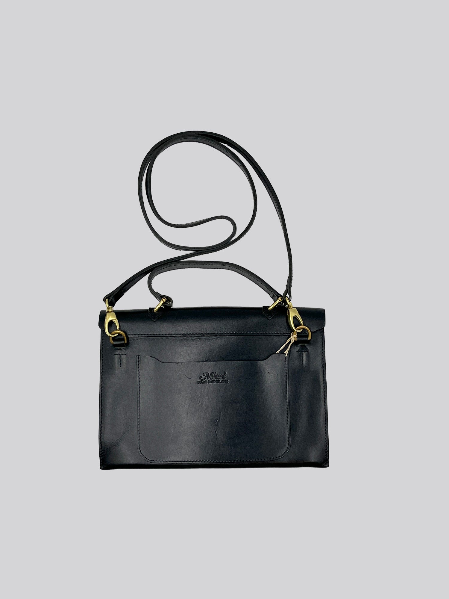 Hebe - Shiny Black - Single Flap - Scratches