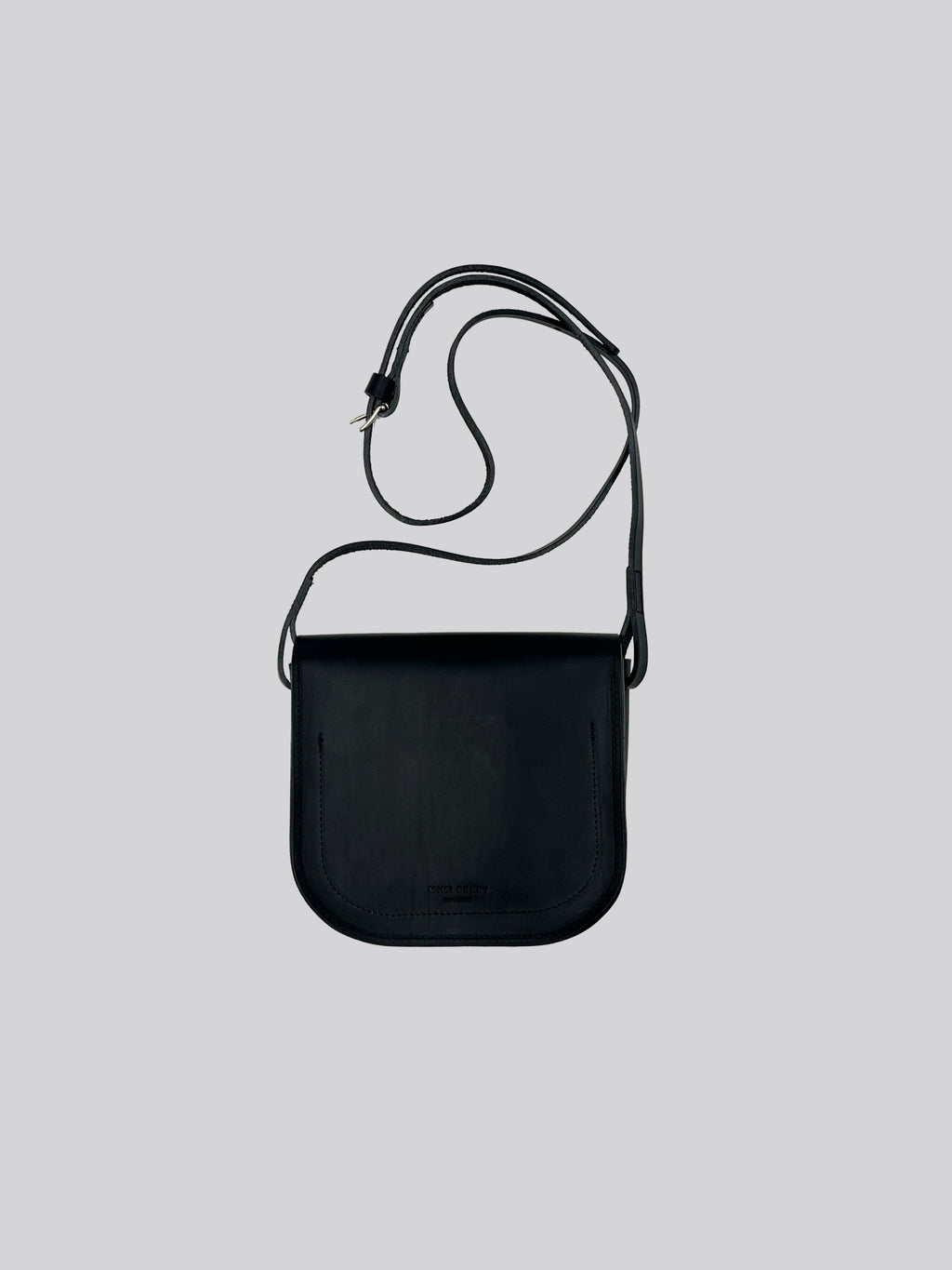 Crossbody Tuck Lock Round - Black
