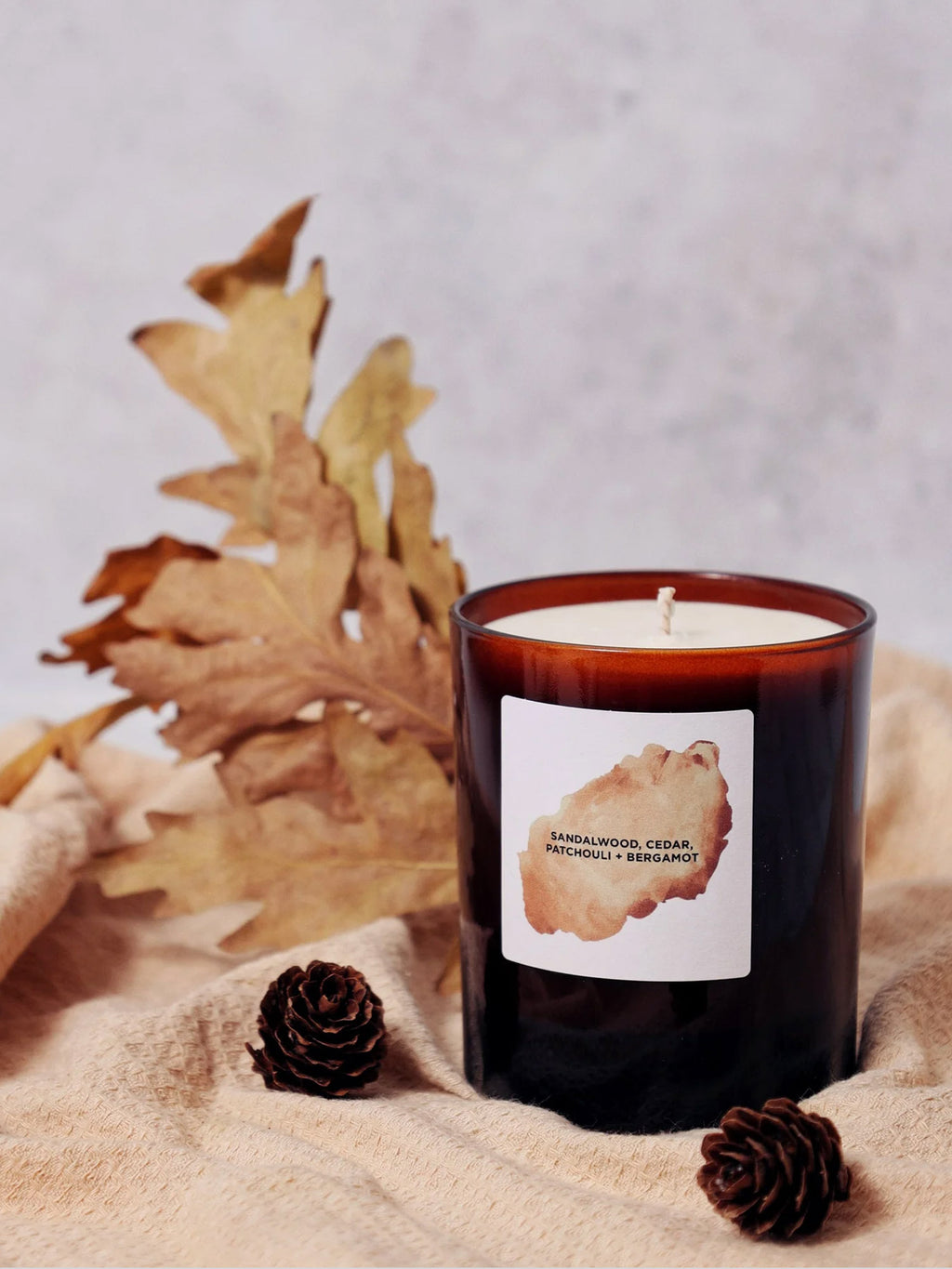 Sandalwood, Cedar, Patchouli & Bergamot Soy Candle by Self Care Co.