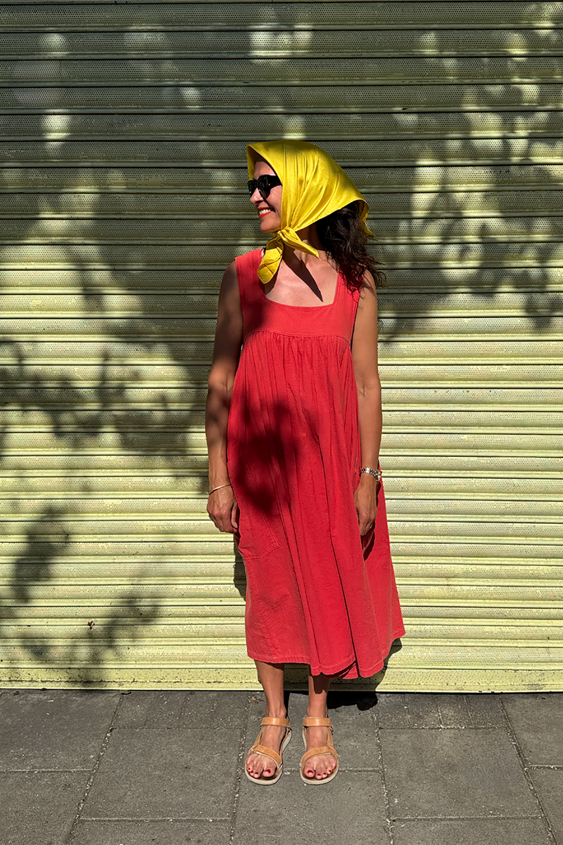Silk Twill Scarf - Citrus