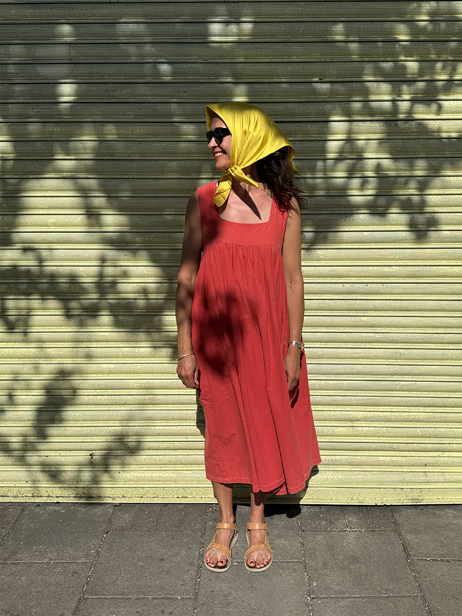 Silk Twill Scarf - Citrus