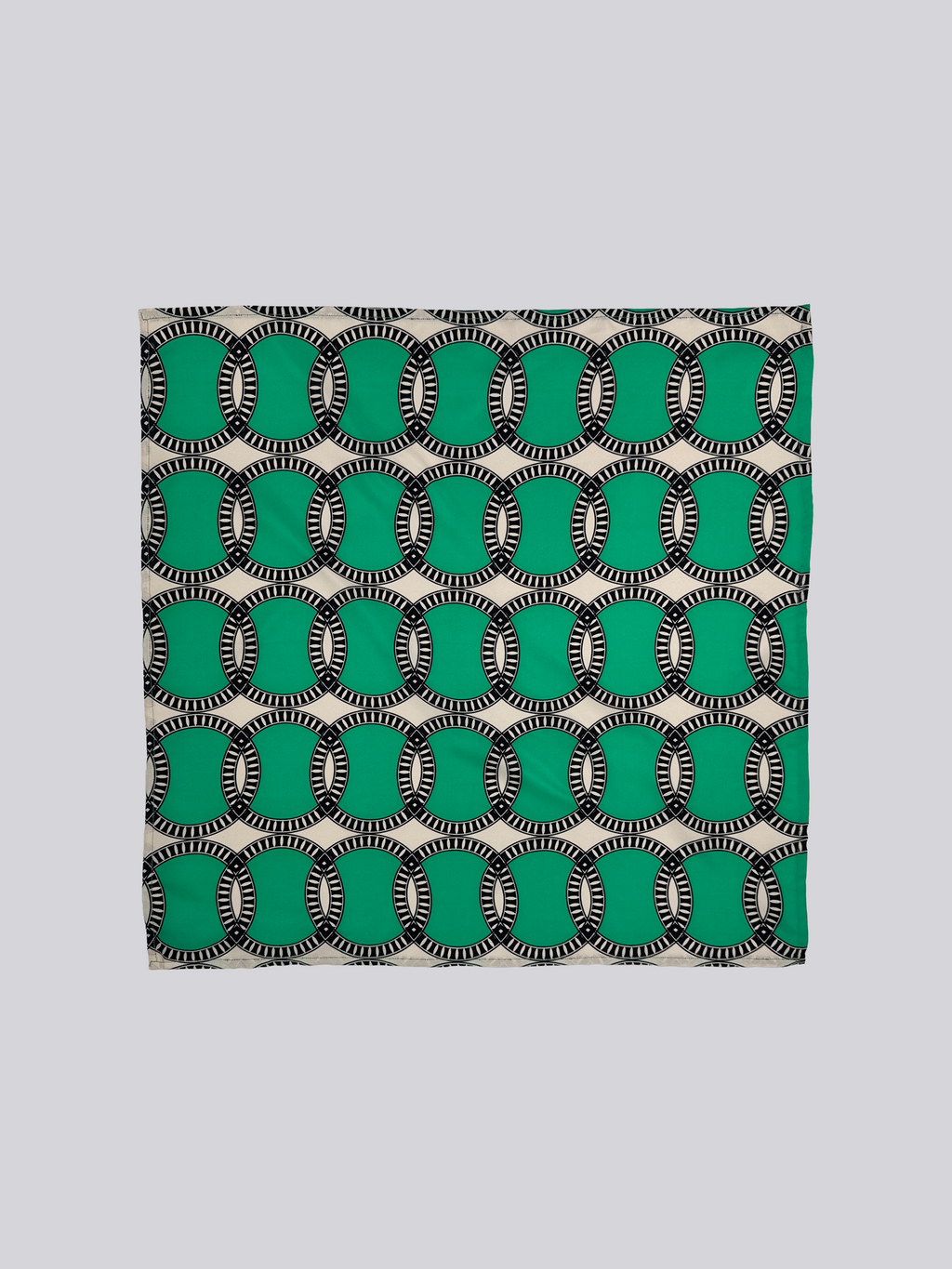 Silk Twill Scarf - Printed Green