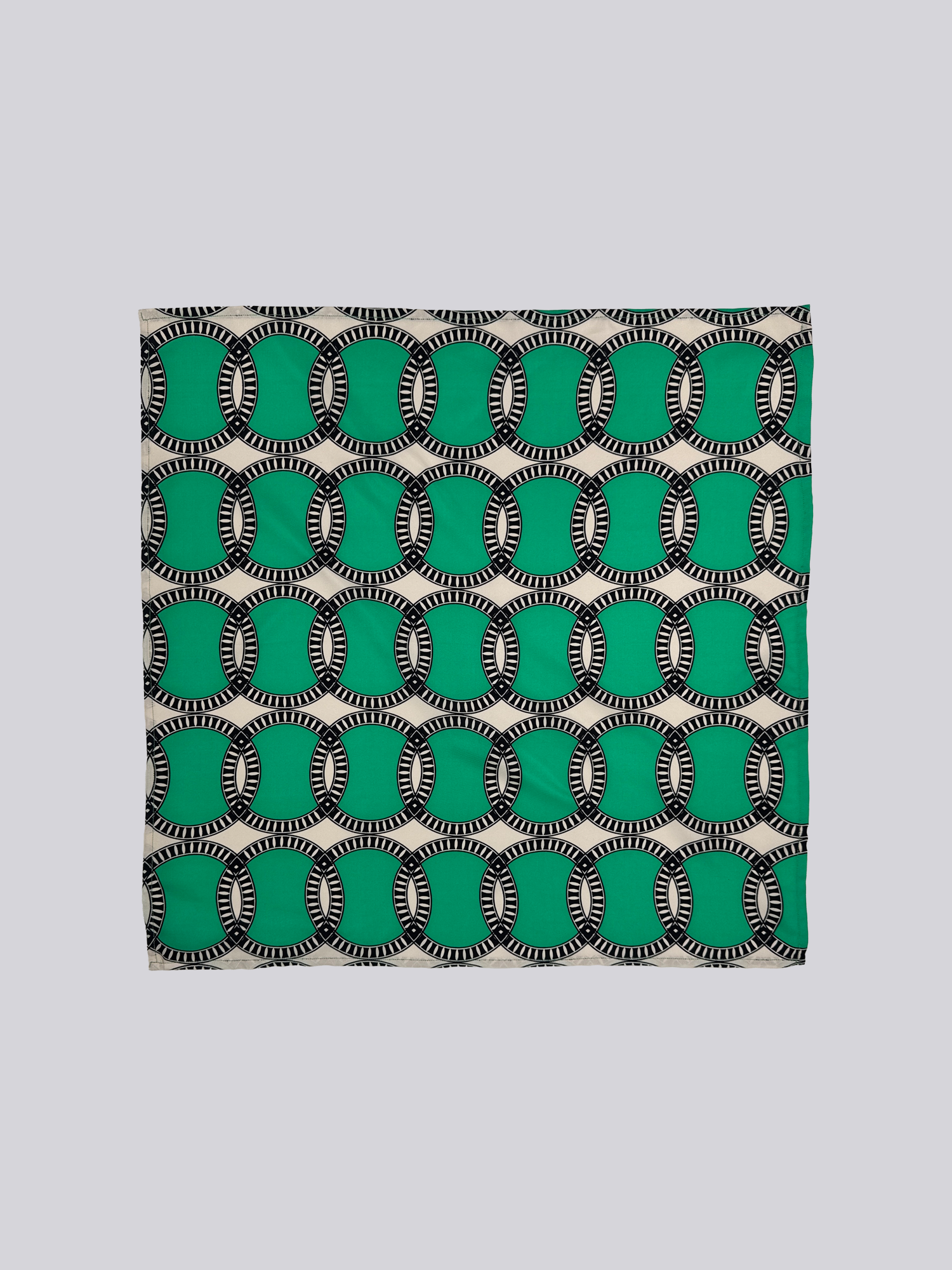 Silk Twill Scarf - Printed Green