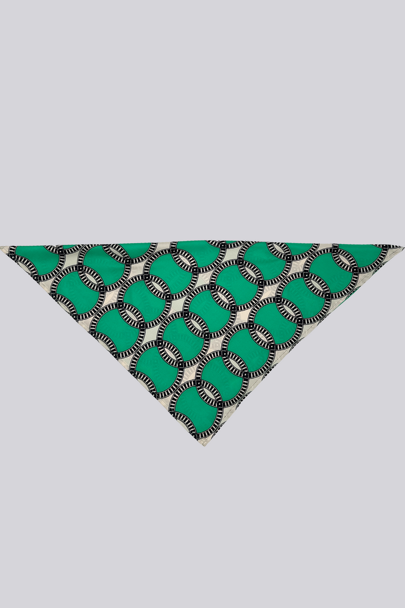 Silk Twill Scarf - Printed Green