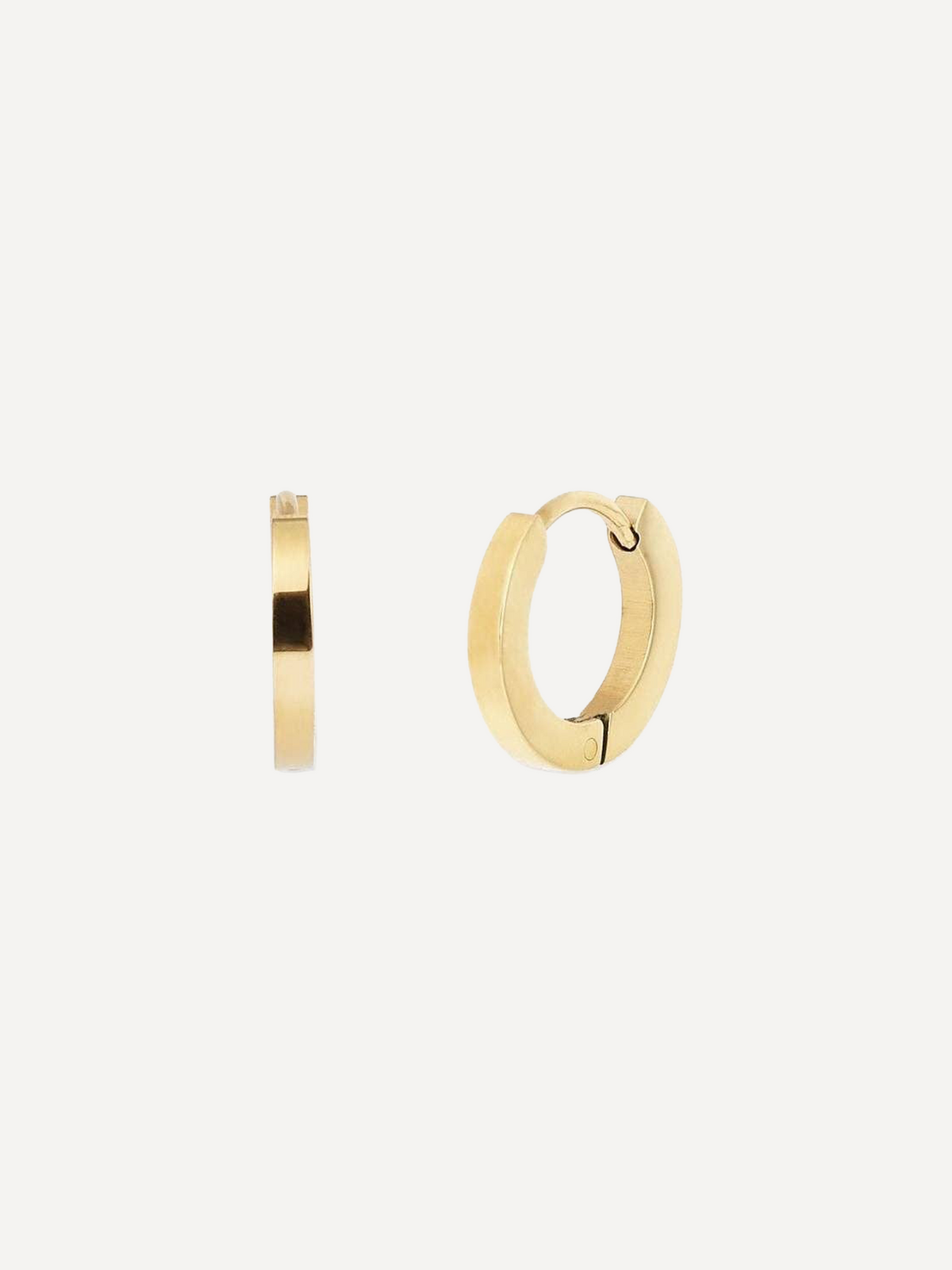 Stone Huggie Hoops