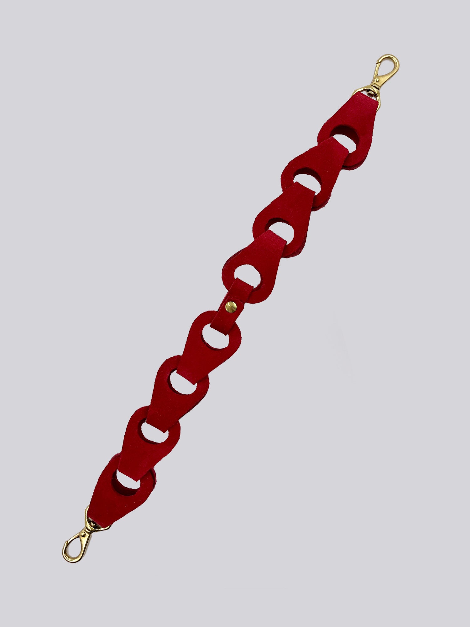 Wrist Phone Strap - Cherry Suede