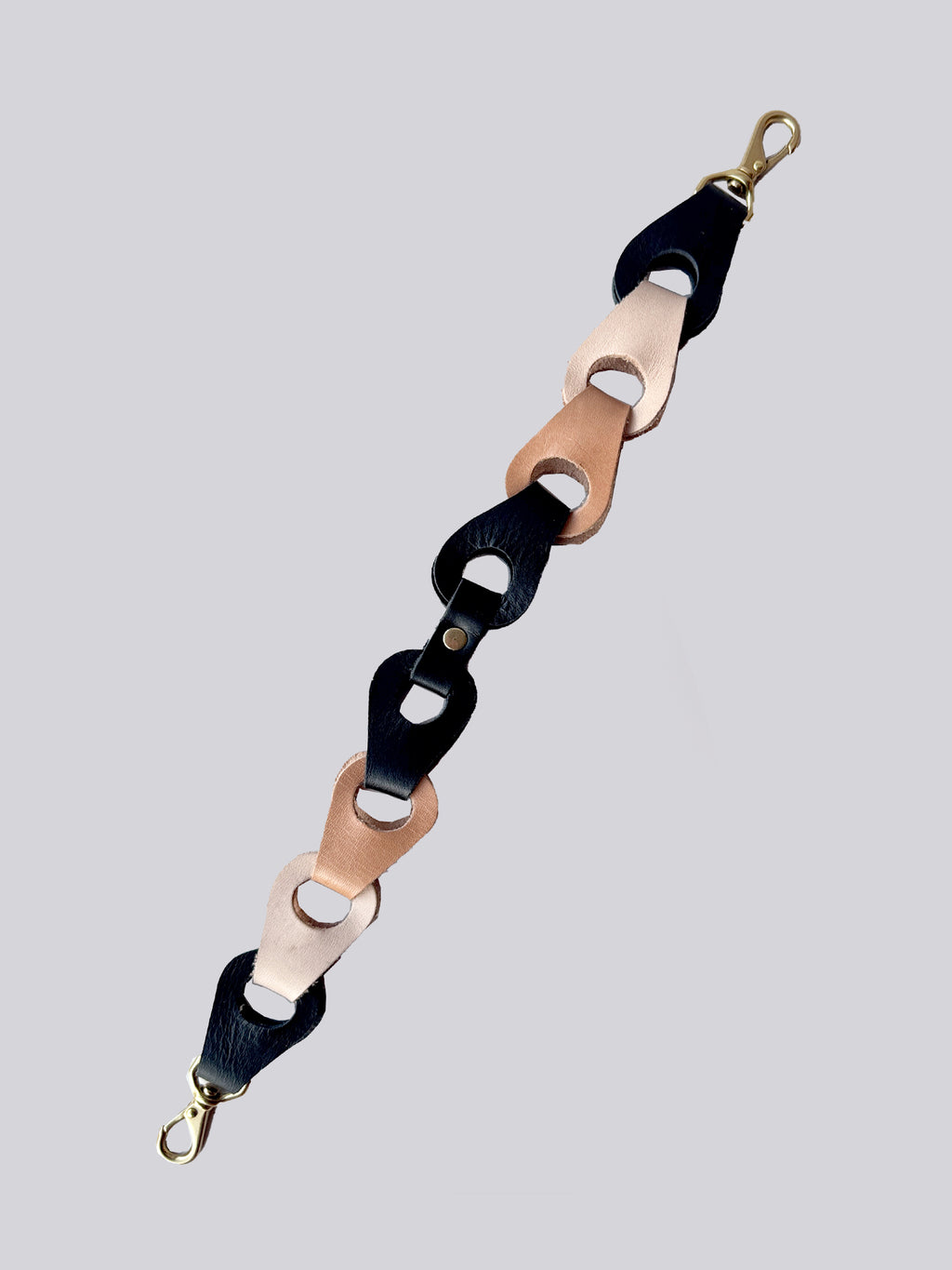 Wrist Phone Strap - Multi Tan Nude & Black