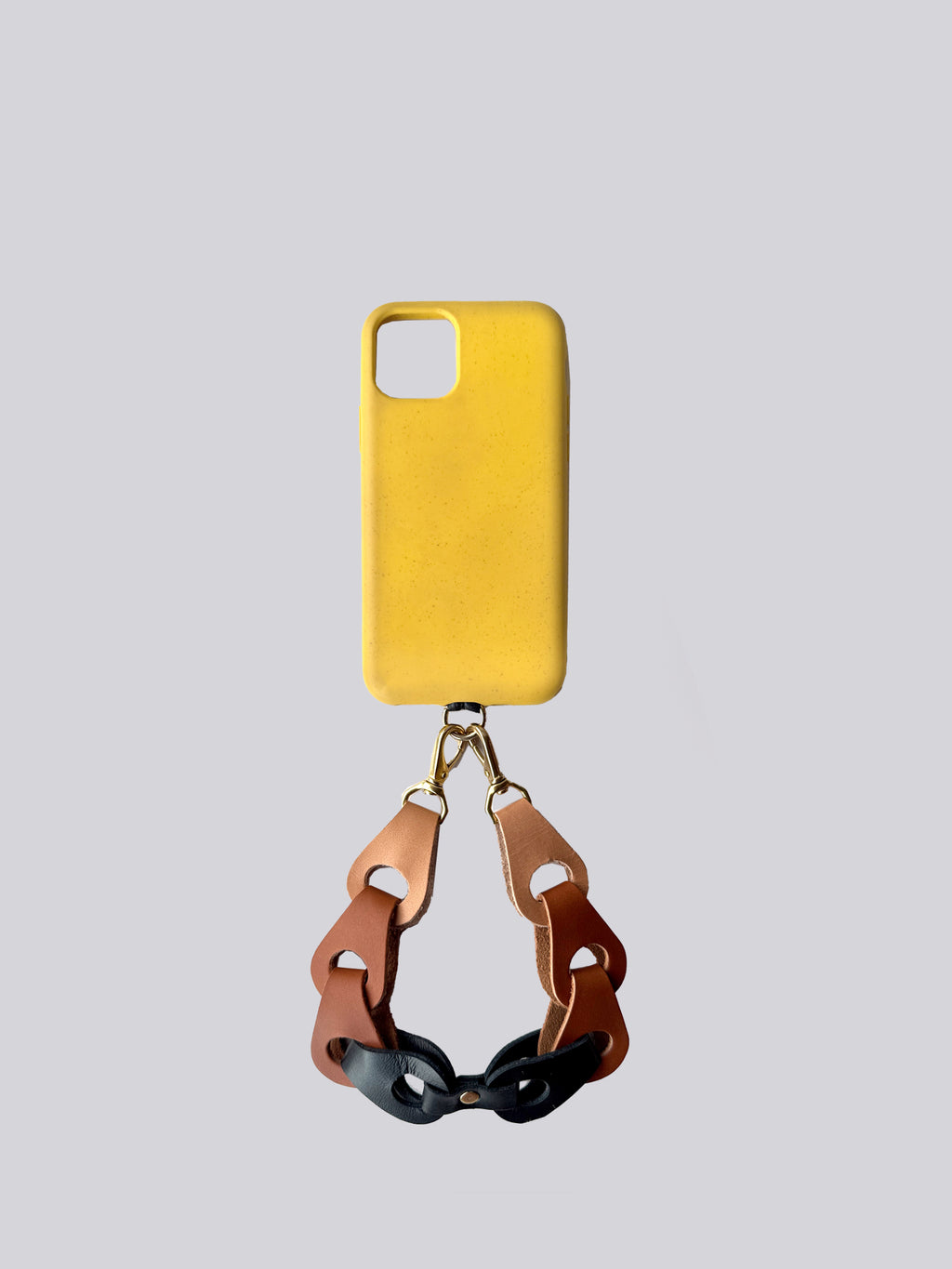 Wrist Phone Strap - Multi Tan, Black & Nude