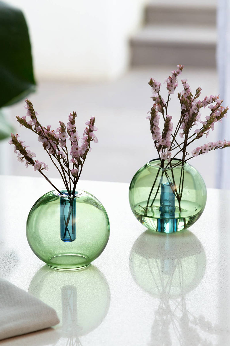 Mini Bubble Glass Vase: Lilac and Ginger