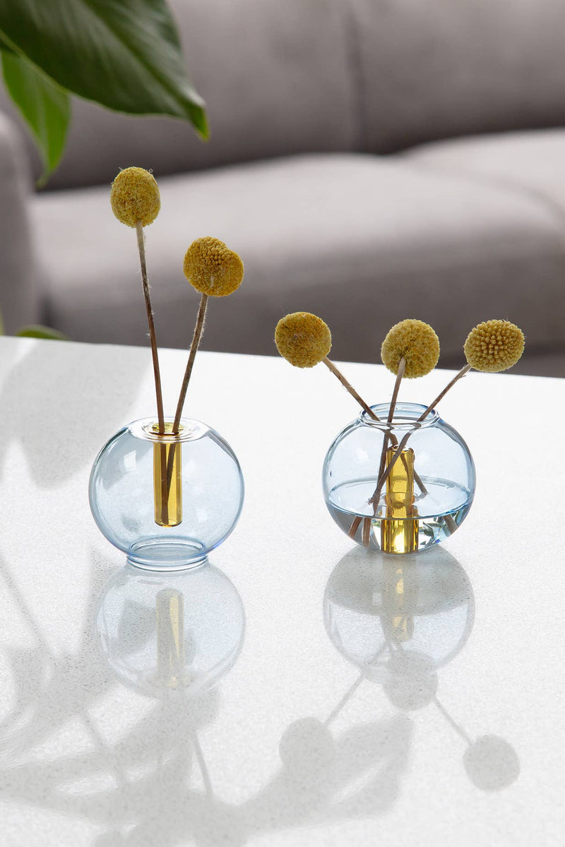 Mini Bubble Glass Vase: Lilac and Ginger