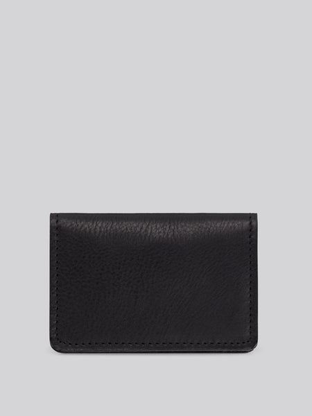 Bifold Card Wallet - Grainy Black